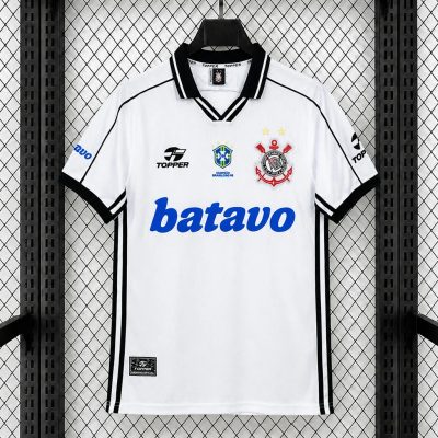 1999 Corinthians Home Retro Soccer Jersey