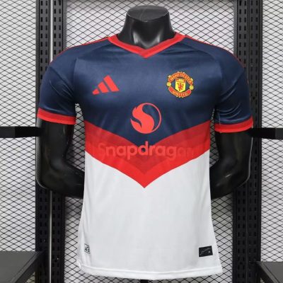 26/27 Manchester United Navy White Red Player Version Soccer Jersey