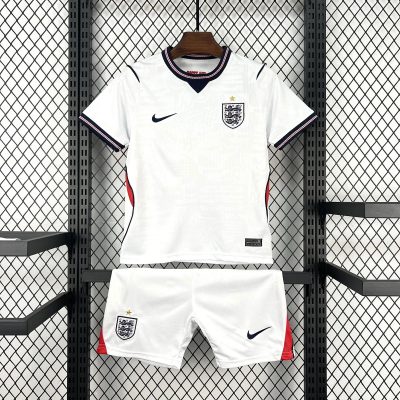 2026 England Home Kids Soccer Jersey Size 16-28