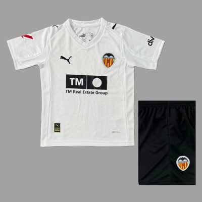 25/26 Valencia Home Kids Soccer Jersey Size 16-28