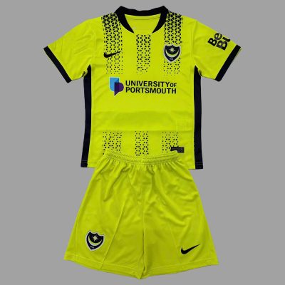 25/26 Portsmouth Third Kids Soccer Jersey Size 16-28