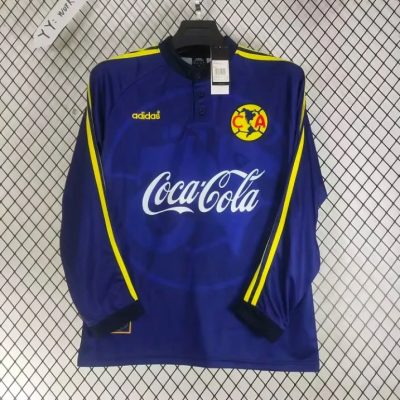 97/98 Club America Away Long Sleeve Retro Soccer Jersey