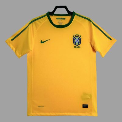 2010 Brazil Home Retro Soccer Jersey