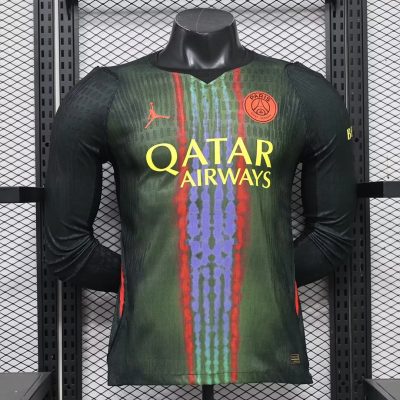 26/27 Pairs Saint-Germain Third Long Sleeve Player Version Soccer Jersey