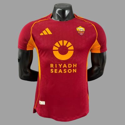 281/25/26 Roma Home Player Version Soccer Jersey