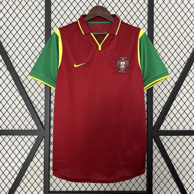 1998 Portugal Home Retro Soccer Jersey