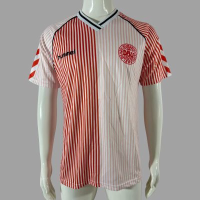 1986 Denmark Away Retro Soccer Jersey