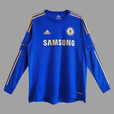 12/13 Chelsea Home Long Sleeve Retro Soccer Jersey