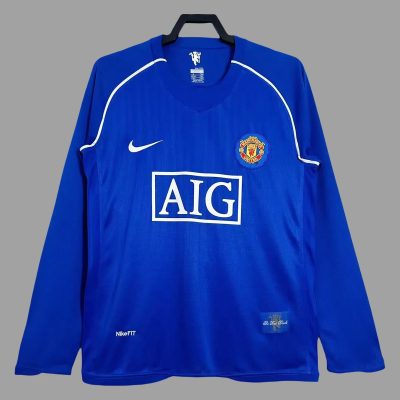 07/08 Manchester United Goalkeeper Long Sleeve Retro Soccer Jersey