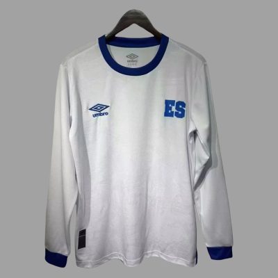 2025 El Salvador Away Long Sleeve Soccer Jersey