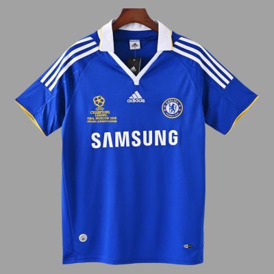 08/09 Chelsea Home Champions League Final Retro Soccer Jersey