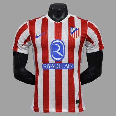 25/26 Atletico Madrid Home Player Version Soccer Jersey