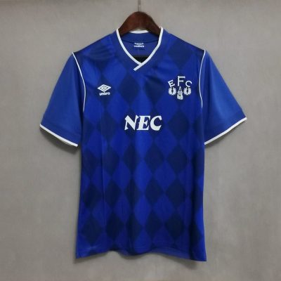 86-87 Everton home blue