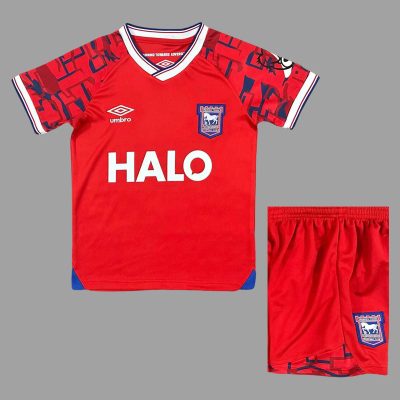 25/26 Ipswich City Away Kids Soccer Jersey Size 16-28