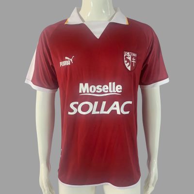 03/04 Metz Home Retro Soccer Jersey