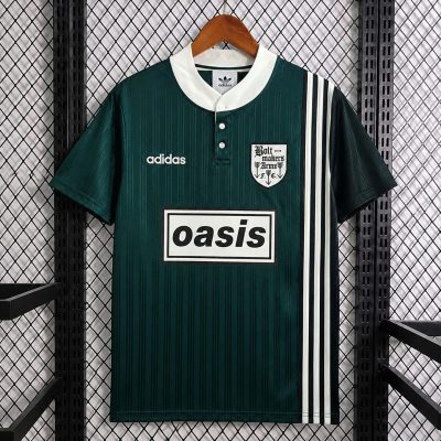 95/96 Oasis Boltmakers Arms Green Retro Soccer Jersey