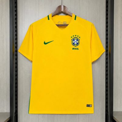 2018 Brazil Home Retro Soccer Jersey