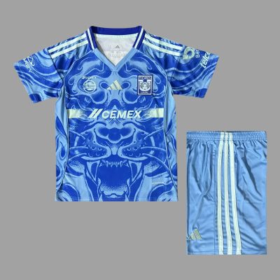 25/26 Tigres UANL Away Kids Soccer Jersey Size 16-28