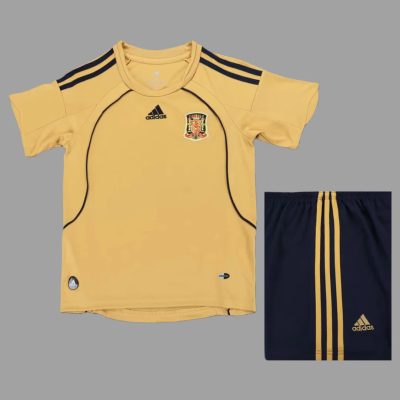 2008 Spain Away Kids Retro Soccer Jersey Size 16-28