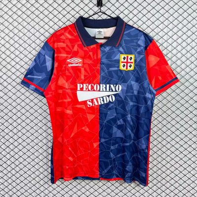 92/93 Cagliari Home Retro Soccer Jersey