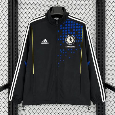 11/12 Chelsea Black Windbreaker