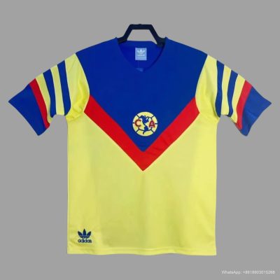 1987 Club America Home Retro Soccer Jersey