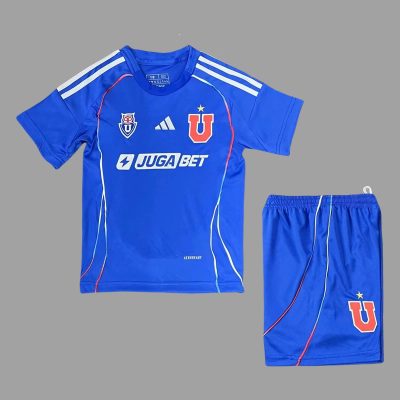 2025 Universidad de Chile Home Kids Soccer Jersey Size 16-28