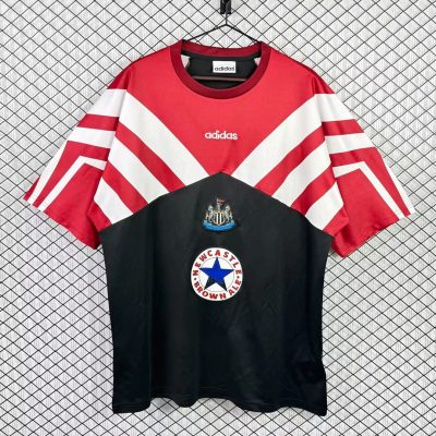 95/96 Newcastle United Black Red White Training Jersey