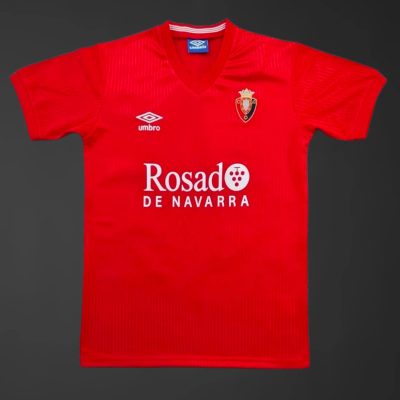 87/90 Osasuna Home Retro Soccer Jersey