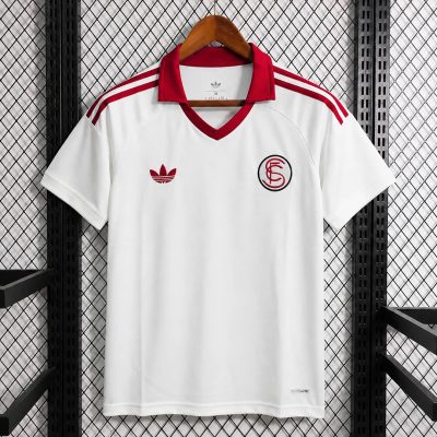 26/27 Sevilla Originals White Trefoil Polo Shirt