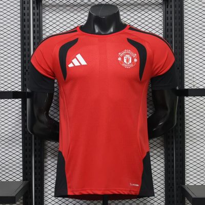 26/27 Manchester United Red Black Player Version Training Jersey