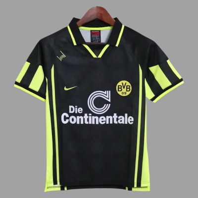 96/97 Dortmund Away Retro Soccer Jersey