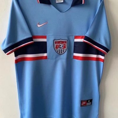 1996 USA Home Retro Soccer Jersey