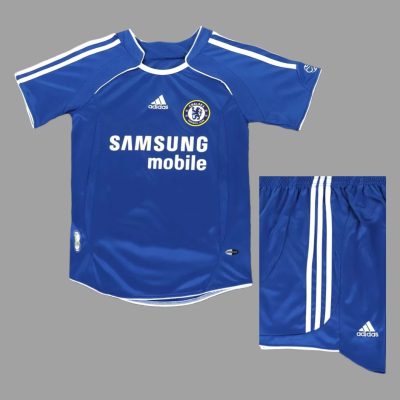 06/08 Chelsea Home Kids Retro Soccer Jersey Size 16-28