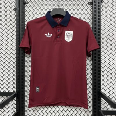 2026 Spain Red Navy Red Polo