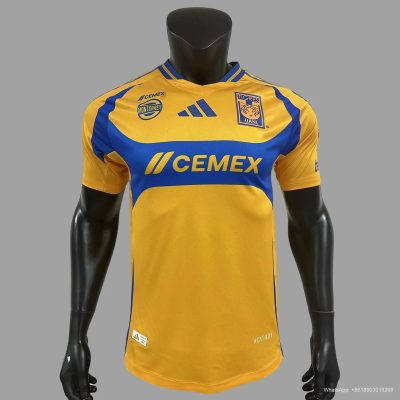 24/25 Tigres Home Player Version Soccer Jersey
