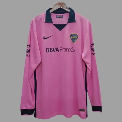 13/14 Boca Juniors Away Long Sleeve Retro Soccer Jersey