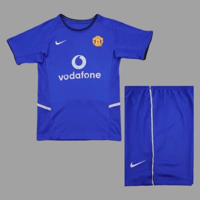 02/03 Manchester United Third Kids Retro Soccer Jersey Size 16-28