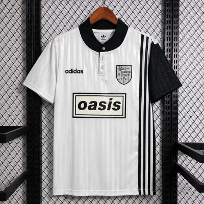 95/96 Oasis Boltmakers Arms White Retro Soccer Jersey