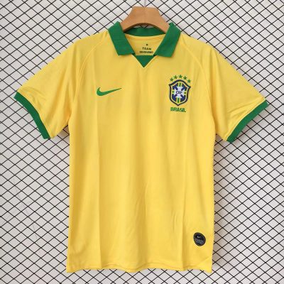 2019 Brazil Home Retro Soccer Jersey