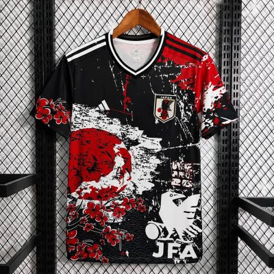 2026 Japan Sepcial Edition Samurai Bold Red Sun Graphic and Traditional Floral Soccer Jersey