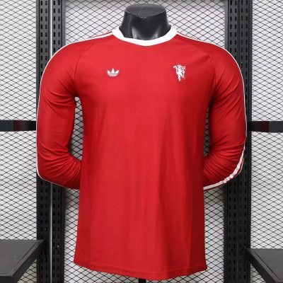 26/27 Manchester United x Adidas Originals Red Long Sleeve Soccer Jersey