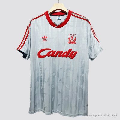 88/89 Liverpool away Retro soccer jersey size S-XL