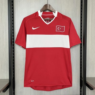 2008 Turkey Home Retro Soccer Jersey