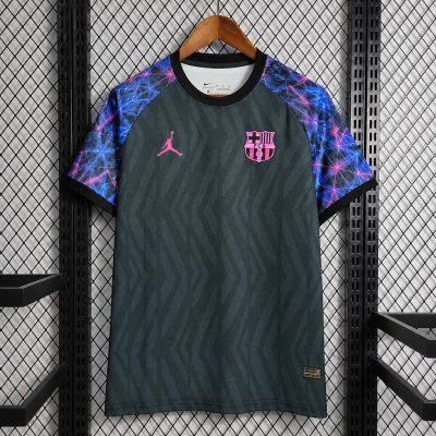 26/27 Barcelona Special Edition Black Blue Training Soccer Jersey