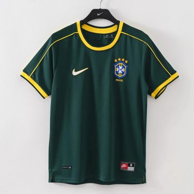 1998 Brazil Goalkeeper Retro Soccer Jersey
