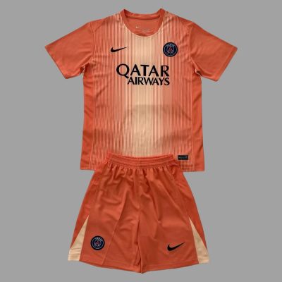 25/26 Barcelona Goalkeeper 4 Kids Soccer Jersey Size 16-28