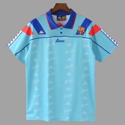 92/95 Barcelona Away Retro Soccer Jersey