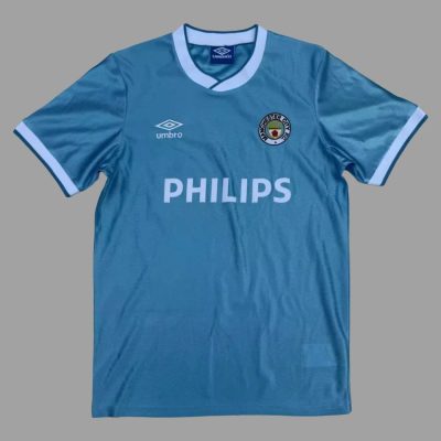 85/87 Manchester City Home Retro Soccer Jersey