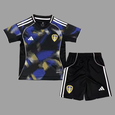 25/26 Leeds United Third Kids Soccer Jersey Size 16-28